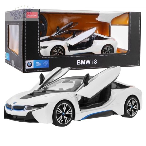 BMW i8 białe RASTAR model 1:14 Zdalnie sterowane auto + pilot 2,4 GHz BMW i8 białe RASTAR model 1:14 Zdalnie sterowane auto + pilot 2,4 GHz