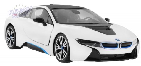 BMW i8 białe RASTAR model 1:14 Zdalnie sterowane auto + pilot 2,4 GHz BMW i8 białe RASTAR model 1:14 Zdalnie sterowane auto + pilot 2,4 GHz