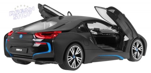 BMW i8 czarne RASTAR model 1:14 Zdalnie sterowane auto + pilot 2,4 GHz BMW i8 czarne RASTAR model 1:14 Zdalnie sterowane auto + pilot 2,4 GHz