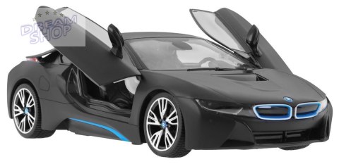 BMW i8 czarne RASTAR model 1:14 Zdalnie sterowane auto + pilot 2,4 GHz BMW i8 czarne RASTAR model 1:14 Zdalnie sterowane auto + pilot 2,4 GHz