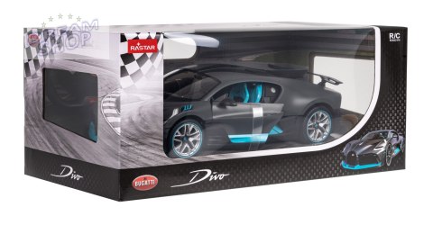 Bugatti Divo srebrny RASTAR model 1:14 Zdalnie sterowane auto + Pilot Bugatti Divo srebrny RASTAR model 1:14 Zdalnie sterowane auto + Pilot