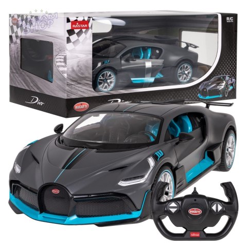 Bugatti Divo srebrny RASTAR model 1:14 Zdalnie sterowane auto + Pilot Bugatti Divo srebrny RASTAR model 1:14 Zdalnie sterowane auto + Pilot