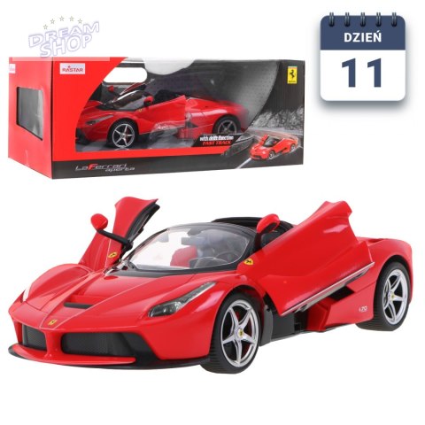 Ferrari LaFerrari Aperta czerwone RASTAR model 1:14 Zdalnie sterowane auto + pilot 2,4 GHz Ferrari LaFerrari Aperta czerwone RASTAR model 1:14 Zdalnie sterowane auto + pilot 2,4 GHz