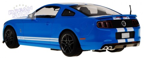 Ford Shelby Mustang GT500 niebieski RASTAR model 1:14 Zdalnie sterowane auto + pilot Ford Shelby Mustang GT500 niebieski RASTAR model 1:14 Zdalnie sterowane auto + pilot