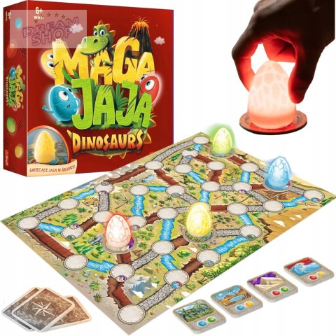 Gra rodzinna planszowa towarzyska Magajaja Dinosaurs 6+ Trefl 02281