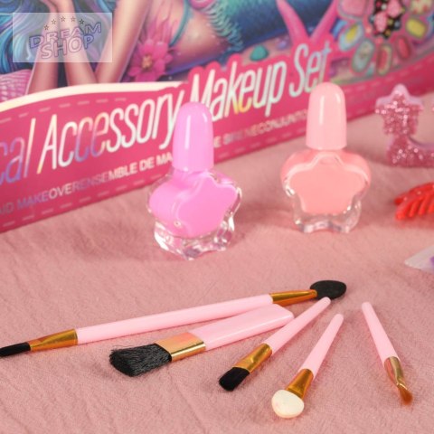 Kuferek zestaw kosmetyków do makijażu i paznokci makeup kosmetyki cienie lakiery szuflady syrenka Kuferek zestaw kosmetyków do makijażu i paznokci makeup kosmetyki cienie lakiery szuflady syrenka