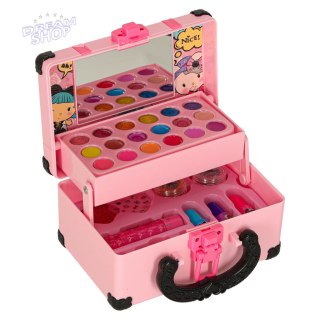 Kuferek zestaw kosmetyków do makijażu i paznokci makeup kosmetyki cienie lakiery walizka