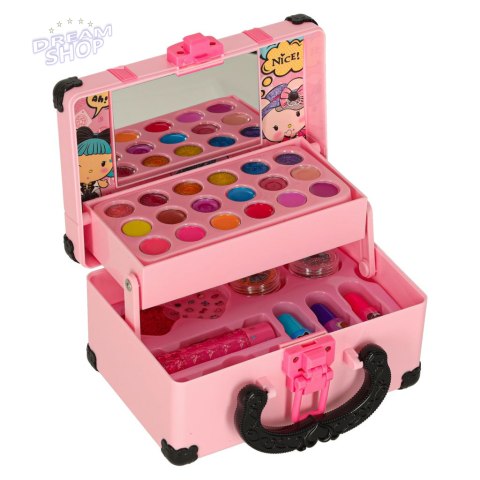 Kuferek zestaw kosmetyków do makijażu i paznokci makeup kosmetyki cienie lakiery walizka Kuferek zestaw kosmetyków do makijażu i paznokci makeup kosmetyki cienie lakiery walizka