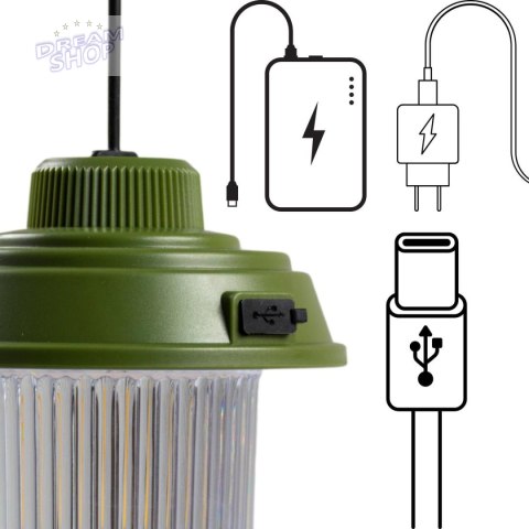 LATARKA LAMPA CAMPING USB 3 RODZAJE ŚWIATŁA REDCLIFFS KHAKY LATARKA LAMPA CAMPING USB 3 RODZAJE ŚWIATŁA REDCLIFFS KHAKY