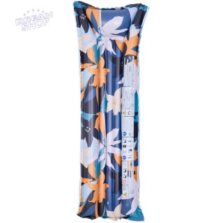 MATERAC DMUCHANY KWIATY 174x59x18CM 33258 NIEBIESKI