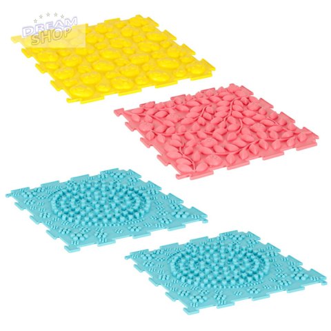 Mata sensoryczna puzzle montessori do masażu stóp 8 elementów pastelowe Mata sensoryczna puzzle montessori do masażu stóp 8 elementów pastelowe