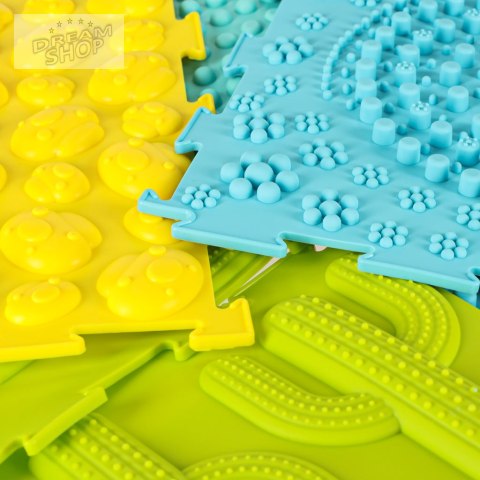 Mata sensoryczna puzzle montessori do masażu stóp 8 elementów pastelowe Mata sensoryczna puzzle montessori do masażu stóp 8 elementów pastelowe