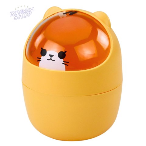 Mini Kosz Miś Na Biurko Stolik Pomarańczowy 1L 16cm Mini Kosz Miś Na Biurko Stolik Pomarańczowy 1L 16cm