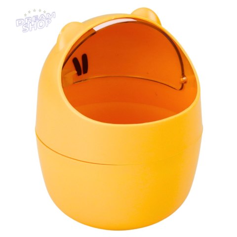 Mini Kosz Miś Na Biurko Stolik Pomarańczowy 1L 16cm Mini Kosz Miś Na Biurko Stolik Pomarańczowy 1L 16cm
