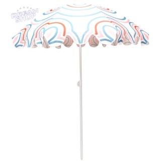 PARASOL PLAŻOWO OGRODOWY 160CM PASEK NIEBIESKO RÓŻOWY