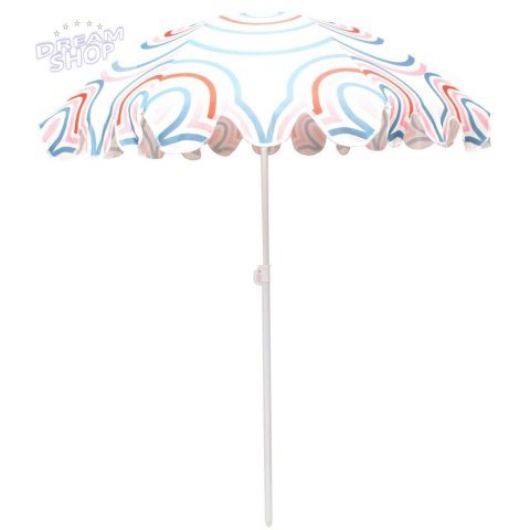 PARASOL PLAŻOWO OGRODOWY 160CM PASEK NIEBIESKO RÓŻOWY PARASOL PLAŻOWO OGRODOWY 160CM PASEK NIEBIESKO RÓŻOWY
