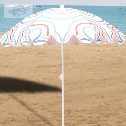 PARASOL PLAŻOWO OGRODOWY 160CM PASEK NIEBIESKO RÓŻOWY PARASOL PLAŻOWO OGRODOWY 160CM PASEK NIEBIESKO RÓŻOWY