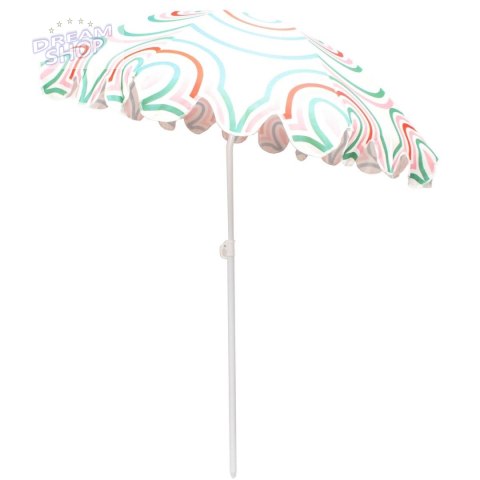 PARASOL PLAŻOWO OGRODOWY 160CM POMARAŃCZOWO ZIELONY PARASOL PLAŻOWO OGRODOWY 160CM POMARAŃCZOWO ZIELONY