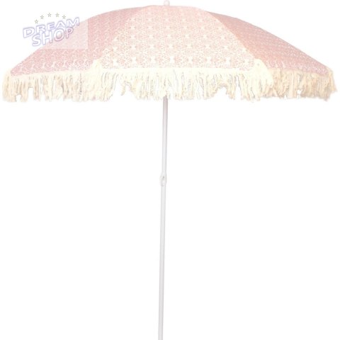 PARASOL PLAŻOWO OGRODOWY Z FRĘDZLAMI 174CM CZERWONY PARASOL PLAŻOWO OGRODOWY Z FRĘDZLAMI 174CM CZERWONY