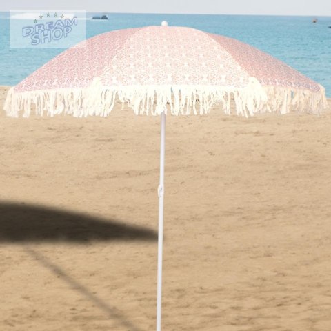 PARASOL PLAŻOWO OGRODOWY Z FRĘDZLAMI 174CM CZERWONY PARASOL PLAŻOWO OGRODOWY Z FRĘDZLAMI 174CM CZERWONY
