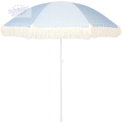 PARASOL PLAŻOWO OGRODOWY Z FRĘDZLAMI 174CM NIEBIESKI PARASOL PLAŻOWO OGRODOWY Z FRĘDZLAMI 174CM NIEBIESKI
