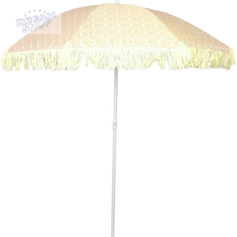PARASOL PLAŻOWO OGRODOWY Z FRĘDZLAMI 174CM ŻÓŁTY PARASOL PLAŻOWO OGRODOWY Z FRĘDZLAMI 174CM ŻÓŁTY