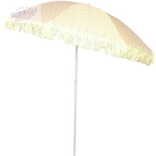 PARASOL PLAŻOWO OGRODOWY Z FRĘDZLAMI 174CM ŻÓŁTY