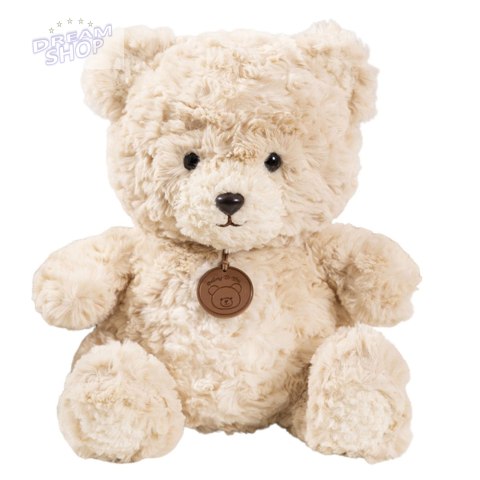 Pluszowa Maskotka Przytulanka Miś z Medalionem Beżowy 25cm Pluszowa Maskotka Przytulanka Miś z Medalionem Beżowy 25cm