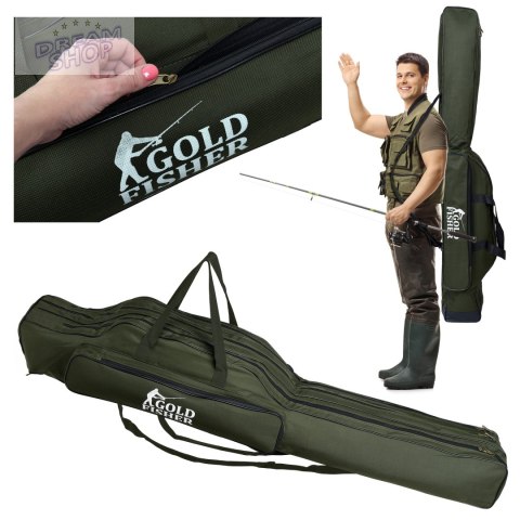 Pokrowiec na wędki 140cm Gold Fisher Pokrowiec na wędki 140cm Gold Fisher