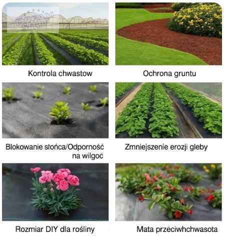 Agrotkanina czarna 1,1x100m UV 135g antychwastowa agrowłóknina + kotwy Agrotkanina czarna 1,1x100m UV 135g antychwastowa agrowłóknina + kotwy