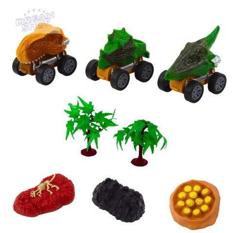Ciężarówka Dinozaur Triceratops Autka Dinozaury Wyrzutnia Brązowy Ciężarówka Dinozaur Triceratops Autka Dinozaury Wyrzutnia Brązowy