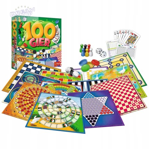 Gra planszowa 100 Gier Trefl 02117 Gra planszowa 100 Gier Trefl 02117