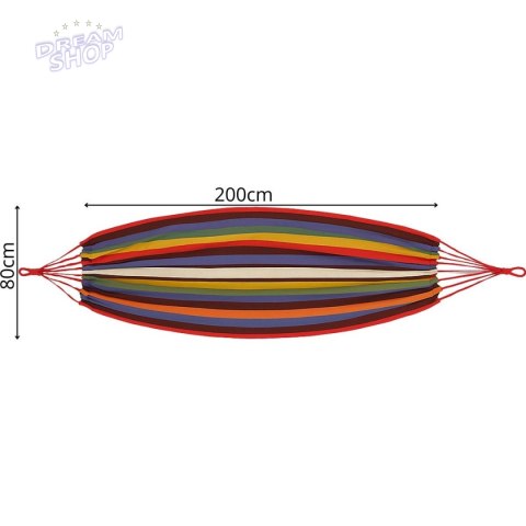 HAMAK OGRODOWY 1 OSOBOWY 200x80CM Z POKROWCEM 1064000 HAMAK OGRODOWY 1 OSOBOWY 200x80CM Z POKROWCEM 1064000
