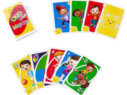 Karty do gry UNO Junior Move Gra karciana dla dzieci GR0776 Karty do gry UNO Junior Move Gra karciana dla dzieci GR0776