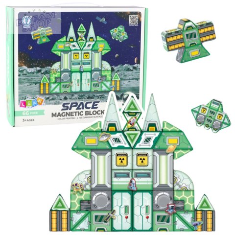 Klocki Magnetyczne Kosmos Stacja Kosmiczna 4D 66el