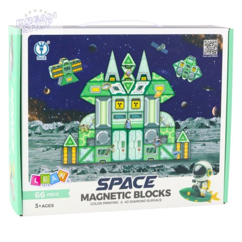 Klocki Magnetyczne Kosmos Stacja Kosmiczna 4D 66el