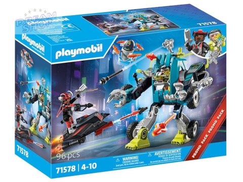 Klocki Playmobil 71578 Robot kontra Szybowiec Zestaw 96 elem ZA5993 Klocki Playmobil 71578 Robot kontra Szybowiec Zestaw 96 elem ZA5993