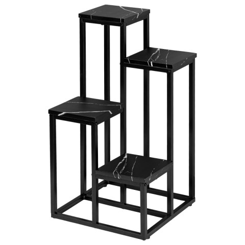 Kwietnik stojący MOGREN czarny marmur