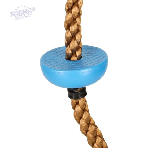 Lina do wspinaczki huśtawka sznur wspinaczkowy z węzłami platformami 200cm Lina do wspinaczki huśtawka sznur wspinaczkowy z węzłami platformami 200cm