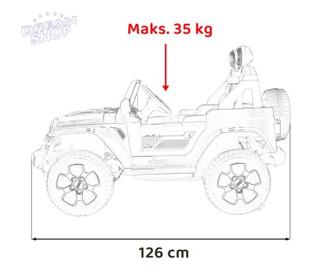 Pojazd Jeep Wrangler Rubicon Różowy
