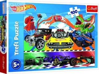 Puzzle 100 pędzące samochody Hot Wheels Trefl 16466