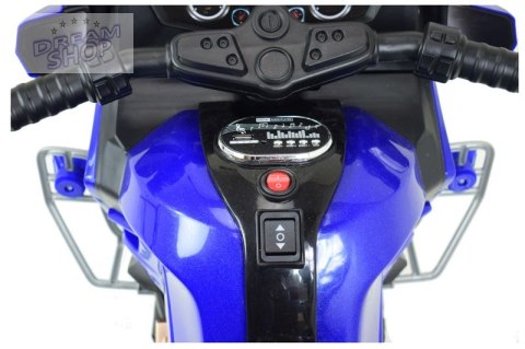 SZYBKI MOTOR POLICYJNY Z KOGUTEM, MIĘKKIE KOŁA, DŹWIĘKI, DWA SILNIKI, PILOT/NT5188