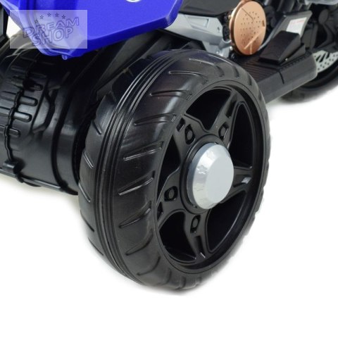 SZYBKI MOTOR POLICYJNY Z KOGUTEM, MIĘKKIE KOŁA, DŹWIĘKI, DWA SILNIKI, PILOT/NT5188
