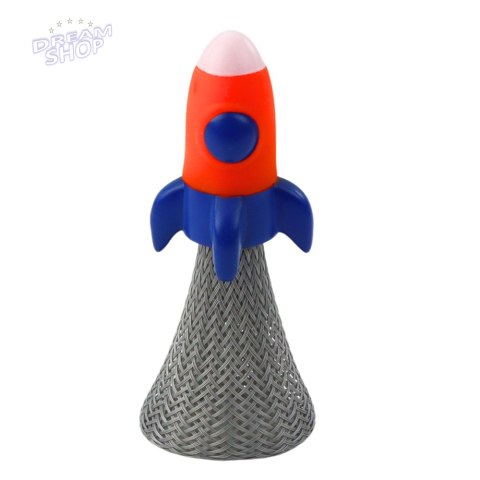 Skaczący Statek Kosmiczny Na Sprężynie Kolorowy Światła 11cm Mix