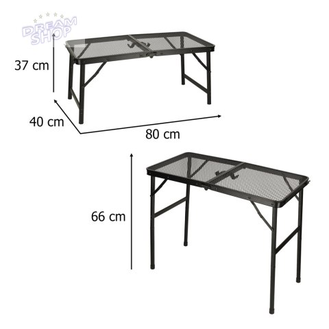 Stół stolik turystyczny LUARO kempingowy cateringowy składany 80 x 40 x 66 x 37 cm Stół stolik turystyczny LUARO kempingowy cateringowy składany 80 x 40 x 66 x 37 cm
