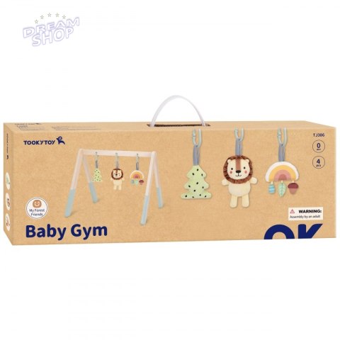 TOOKY TOY Baby Gym Stojak Edukacyjny Gimnastyczny 3 Zawieszki