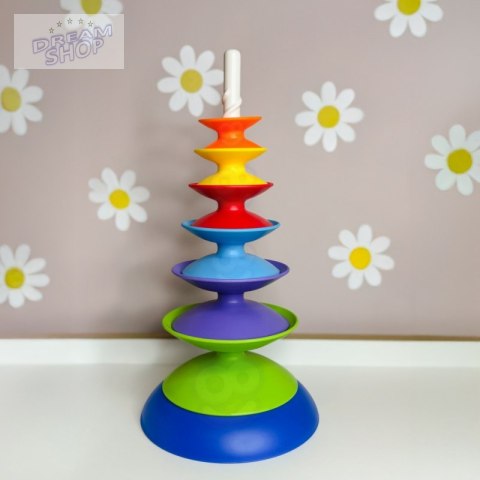 WOOPIE BABY Kolorowa Wieża Układanka Piramidka Edukacyjna 18m+ WOOPIE BABY Kolorowa Wieża Układanka Piramidka Edukacyjna 18m+