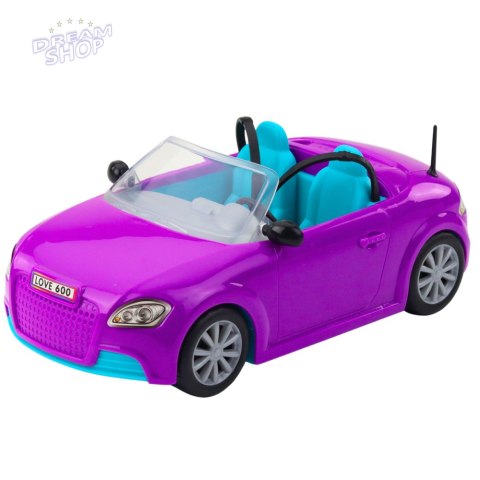 Zestaw Mini Laleczka Ankiki Samochód Kabriolet Fioletowy Zestaw Mini Laleczka Ankiki Samochód Kabriolet Fioletowy