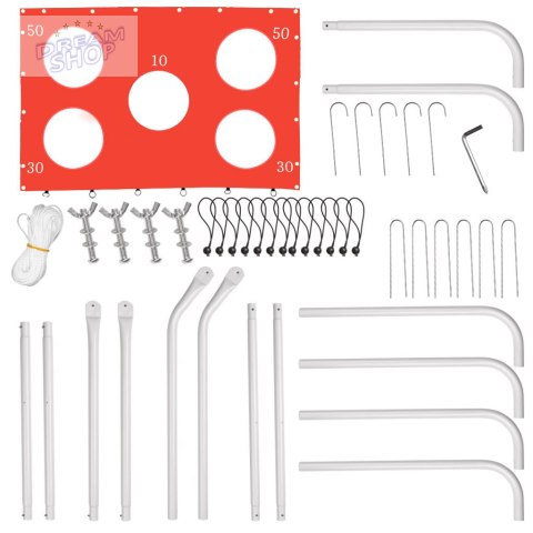 Bramka piłkarska do piłki nożnej dla dzieci treningowa 2w1 + mata celności 215 x 153 x 76 cm Bramka piłkarska do piłki nożnej dla dzieci treningowa 2w1 + mata celności 215 x 153 x 76 cm