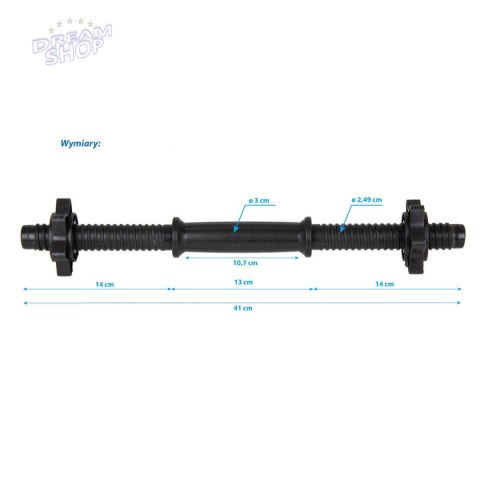 GRYF PLASTIKOWY KRÓTKI 41CM 350G EB FIT GRYF PLASTIKOWY KRÓTKI 41CM 350G EB FIT